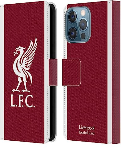 Head Case Designs Officially Licensed Liverpool Football Club Home Kit 2023/24 Leather Wallet Case Compatible With Apple iPhone 13 Pro
