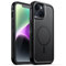 JETech Case for iPhone 14 Plus 6.7-Inch Compatible with MagSafe, Heavy Duty Dual-Layer Rugged Protection, Shockproof Protective Tough Phone Magnetic Cover (Black)