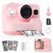 Manttely Kids Camera Instant Print, Christmas Birthday Gifts for Girls Boys Age 3-12, 2.4 Screen 1080P Digital Camera for kids,Portable Toy for 3 4 5 6 7 8 9 10 11 Year Old Girls Boys Toddlers Pink