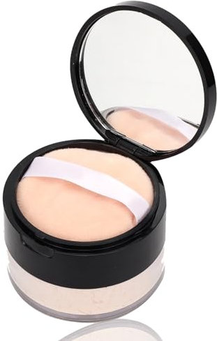 Cipria Fissante per Trucco a Lunga Durata Il Controllo 'olio Riduce Al Minimo i Pori e le Linee Sottili Idratante Cipria Fissante Trasparente Facile Trasportare (01#colore