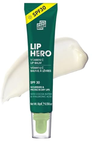 Shakeup Cosmetics Lip Hero, SPF 30 Men's Vitamin C Lip Balm - 10g | Hydrating, Nourishes & Protects, Repairs Dry Chapped Lips, Cocoa Butter & Hyaluronic Acid, Vegan Formula For Men