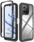 JIAFEI Funda para Honor X6 / Honor X8 5G / Honor 70 Lite, Estuche Antigolpes Transparente PC Carcasa Doble Bumper Silicona TPU y Built-in Marco, Ligero Caso para Honor X8 5G - Negro