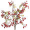 Weduspaty Künstliche Beeren, 2pcs künstliche Beerenblätter Zweige, künstliche rote Beeren Stängel, Weihnachtsbeeren -Picks, Künstlernpinne, falsche Stechpalme Berry Zweige