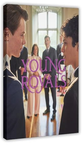 AAVEDA Tv Young Royals 11 Leinwand-Poster, Schlafzimmerdekoration, Sportlandschaft, Büro, Raumdekoration, Geschenk, Rahmen-Stil, 60 x 90 cm