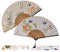 wocpvm 2 Stück Bambus Handfächer Chinesische Fächer Handfächer mit Quaste Vintage Handfächer mit Geschenktüte - für Tanz, Party, Cosplay, Geburtstag Geschenk, Requisiten-Dekoration