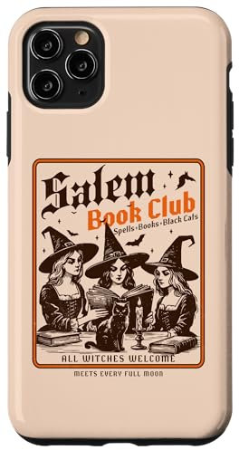 Salem Book Club - Bookish Halloween Retro Salem Witch Book Case for iPhone 11 Pro Max