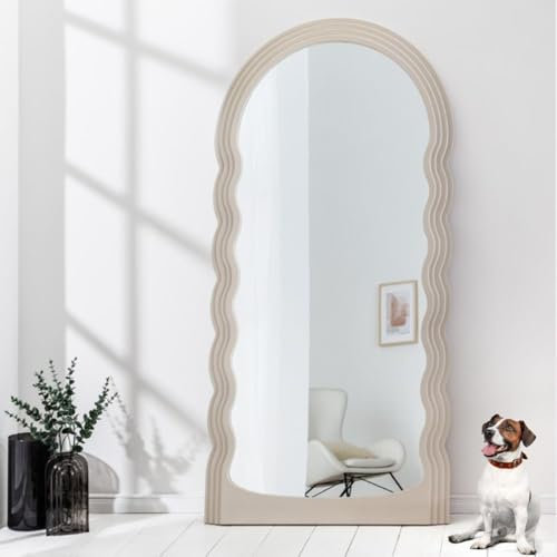 LEBENSwohnART Extravaganter Rundbogen Design Spiegel 160x80cm Formosa greiger modern Wandspiegel