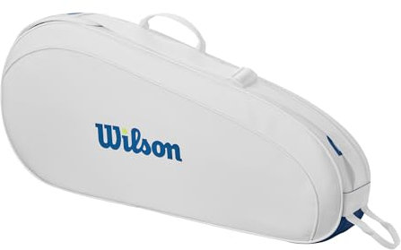 Wilson US Open Team Tennisschlägertasche, für bis zu 3 Schläger, Weiß/Blau, weiß/blau