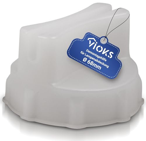 VIOKS Ayuda de desmontaje para tapa de lámpara de 68 mm de diámetro, repuesto para Bosch Siеmens 00647309 647309 – Ayuda para desmontar la lámpara de horno de cristal – Desmontaje de la campana de