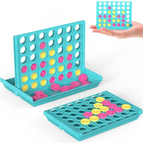 Pup Go 4 in Einer Reihe Reise Spielzeug für Kinder ab 3+, Mini Spiele für Unterwegs