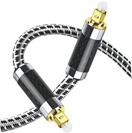 KICHOUSE 3m Cable Óptico Digital De Metros Macho Macho Flexible y Resistente Para Home Theater y Sistemas De Audio