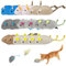 Lixiluxia 18 Pièces Jouet pour Chat Interieur, Souris pour Chat, Souris Chat Jouet, Jouets à l'herbe à Chat, Peluche pour Chat Jouets Souris, Jouet en Peluche Souris pour à Tous Les Chats(8 Couleurs)