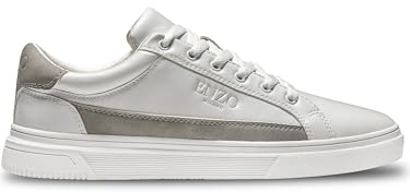989Zé ENZO Mens Trainers Essential Runner Leather Menswear Sneaker MFW7_Shoes_Sienna White 8