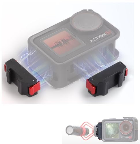 CERFFOOL Magnetic Cold Shoe Mount Adapter for DJI Osmo Action 5 Pro/4/3 Quick Release Expansion Base for Fill Light Microphone for Action Camera Accessory
