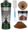 WIYETY Shaker électrique avec compartiment à poudre : 650 ml, mélangeur automatique de protéines avec brosse, shaker protéiné rechargeable, shaker protéiné, shaker de protéines, agitateur de culture