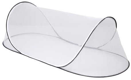 Foldable Mosquito Net,Pop Up Mosquito Net Bed Tent for Single Bed,Portable Camping Tent for Camping Travel Patio, Mosquito Netting Folding Design with Net Bottom (White)