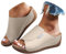 Ciabatte Donna Estive Ortopediche Eleganti Comode Ciabatta Mare con Zeppa Casual Leggeri Sandali Pantofole Punta Aperta Antiscivolo Ciabattina Elegante da Casa Spiaggia Piscina Ciabatte da Passeggio