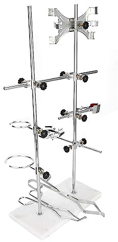 KIMISS Stand Support for Chemistry and Biology Experiments - Multifunctional Support Stand with Clamps and Rods for Educational Use