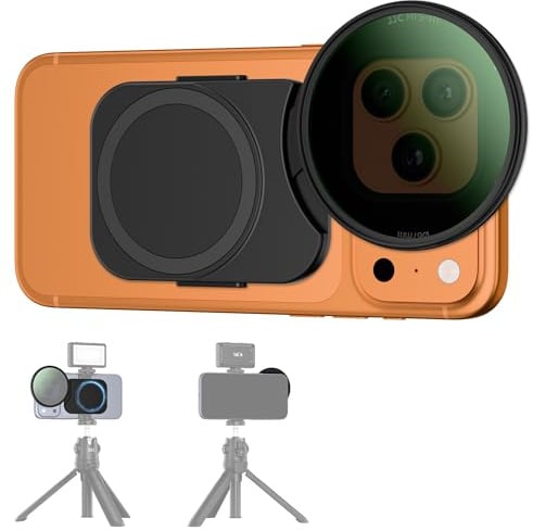 JJC Adaptador de Filtro magnético para teléfono de 67 mm para iPhone 17, 17 Pro MAX, 17 Pro, 17 Plus, iPhone 16, 16 Pro MAX, 16 Pro, 16 Plus, iPhone 15, 15 Pro MAX, 15 Pro, 15 Plus, iPhone 14, 14 Pro