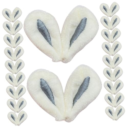 STOBAZA Hasenohren Stoffanhänger für DIY Haarspangen Basteln Leichte Farbige Kaninchenohren Haar-accessoires zum Verzieren von Haarclips Kleidung und Bastelprojekten