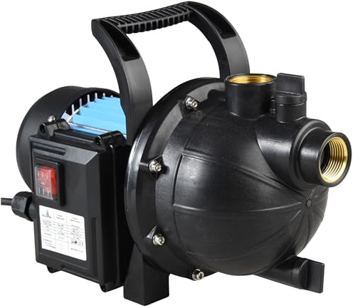 Pompa Acqua Autoadescante da Giardino HANDY 3600 (1000 W, 3600 l/h, prevalenza 48 m) – con Maniglia per il Trasporto – Vite di Riempimento e Scarico – per Irrigazione, Casa e Laghetti