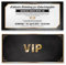 (30 x) Einladungskarten Geburtstag VIP Ticket Eintrittskarte Gold Schwarz Einladungen