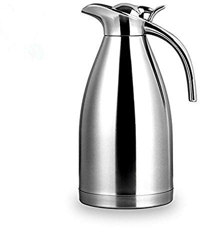 bonnoces 64 oz termo de acero inoxidable jarra térmica Insualted de vacío – doble pared/jarra con tapa – café/té jarra de retención de calor & frío – 2 litros