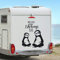 Autotattoo Wohnmobil Autoaufkleber Aufkleber Wohnwagen Faultiere Spruch Erholungskurs M2218 - ausgewählte Farbe: *schwarz* ausgewählte Größe: *L - 33cm breit x 40cm hoch*