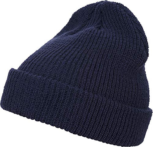 Flexfit Cap Long Knit Beanie, navy, one size, 1545K
