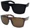 grinderPUNCH 2 Pack XL Polarized Big Wide Frame Large Head Fit Sunglasses for Sports Driving Fishing Glasses (1 Black Frame/Black Polarized Lens, 1 Tortoise Frame)