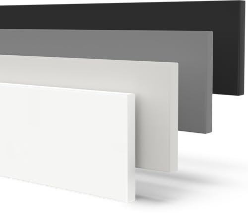 X57 Geschirrspülersockel Sockelleiste 16mm Materialstärke nach Maß (Weiß, Wunschmaß)