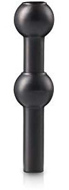 Stoff Nagel 9053, Schwarz Vase, Metall, 10 x 2,4 cm