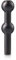 Stoff Nagel 9053, Schwarz Vase, Metall, 10 x 2,4 cm