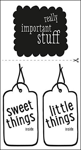 Rayher 50106000 really important Deko-Abziehmotive, Wasserschiebefolie Transfer Sticker, 2 Bogen, 10 x 16 cm