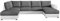 Ecksofa Wilma mit 2 Bettkasten und Schlaffunktion für große Räume, Eckcouch Polsterecke Sofa Couch Couchgarnitur Schlafsofa Bettsofa vom Hersteller Top-Qualität (Soft 017 + Lux 06, Seite: Links)
