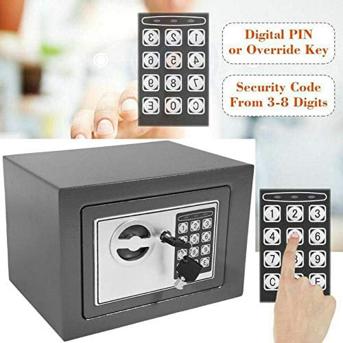 Security Electronic Digital Safe Box Password Case 4.6L Electronic Password Security Safe Money Cash Deposit Box Safety