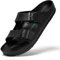 SAGUARO Scarpe da Spiaggia Uomo Donna Peep-Toe Ciabatte Adulto Estivo Piatto Piscina Eva Anti Scivolo Confortevole Slippers Casa Morbido Flessibile Regolabili Scarpe da Giardino, Clog Nero 45
