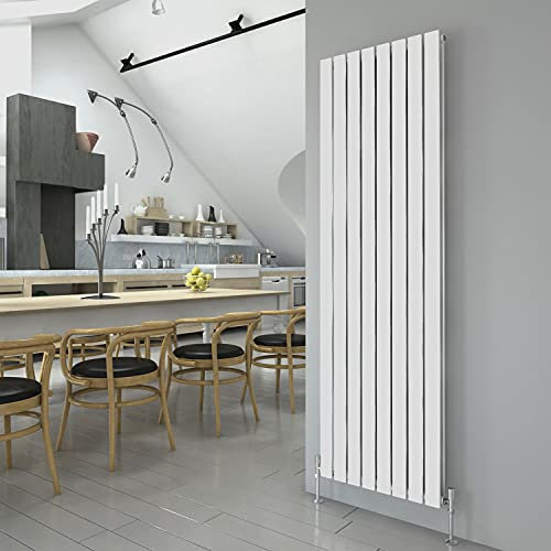 White Vertical Radiator 1800x544mm Double Flat Panel Designer Radiator Interior Design