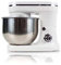 PRIXTON KR200 - Batidora Amasadora Reposteria Potencia 1200 W 6 Velocidades Bol Acero Inoxidable 5 litros 3 accesorios Tapa Transparente - Blanco (Reacondicionado)