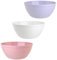 Engelland 3er Set Schalen Müslischalen Dessertschalen Salatschale Suppenschale Reisschale Bowl bunt aus Kunststoff BPA-frei groß 900 ml