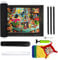 Puzzlematte Puzzlerolle, Puzzle 3000 Teile Puzzle Rollmatte Filz Puzzleunterlage Tragbare Jigsaw Rolls Storage Mat Riesenfilzmatte zur Aufbewahrung Puzzleteppich für Kinder Liebhaber