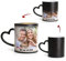Personalised Cup, Custom Coffee Mug 10 oz, Color Changing Mugs, Heart Handle, Photos and Text on Both Sides, Unique Gift for Birthday, Family, Friends and Lover.