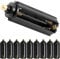Xiatiaosann AAA Battery Holder for 1.5V AAA Battery to Flashlight Torch Battery, 10PCS Battery Storage Case, 3 x 1.5V AAA Batteries to Flashlight Battery, Black Cylindrical