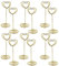 12 PCS Supports de Numéro de Table,Porte Cartes en Forme de Coeur,Photo Menu Clip pour Numéro de Table de Mariage, le Banquet de Fête