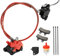 FVRITO Front Disc Hydraulic Brake Master Cylinder Caliper Handle Lever Line Assembly with Brake Pads for 50cc 70cc 90cc 110cc 125cc SSR TaoTao Apollo Coolster Moped Scooter Chinese Pit Dirt Bike Red
