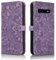 Succtopy Funda para Samsung Galaxy S10，PU Cuero Flip Carcasa Fundas Móvil de Tapa Libro con Cierre Magnético para Samsung Galaxy S10, Flip Wallet Cover Case con Samsung Galaxy S10，Violeta
