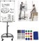 YARDIN Flipchart Magnetisch Whiteboard mit Ständer, Mobiles Whiteboards auf Rollen, Höhenverstellbar 120-180 cm, Abwischbar, White Board mit Aluminiumrahmen, für Büro