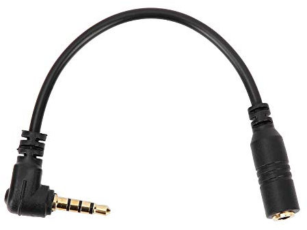 TRS to TRRS Converter Cable, 3.5mm Headphone TRS to TRRS Adapter Headphone Microphone Converter Adapter Cable for Smartphone for Cellphones Tablets Recording Pens DSLR Cameras