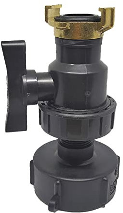 SagaSave Ball Valve Repair Kit, IBC S60X6 3/4'' Thread Water Tank Outlet Fitting Connector Adapter for Home Garden - 3/4'' Geka