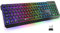 Klim Chroma Clavier sans Fil Gamer AZERTY - Clavier Gamer rétroéclairé pour PC Mac PS4 PS5 - Noir (Reconditionné)